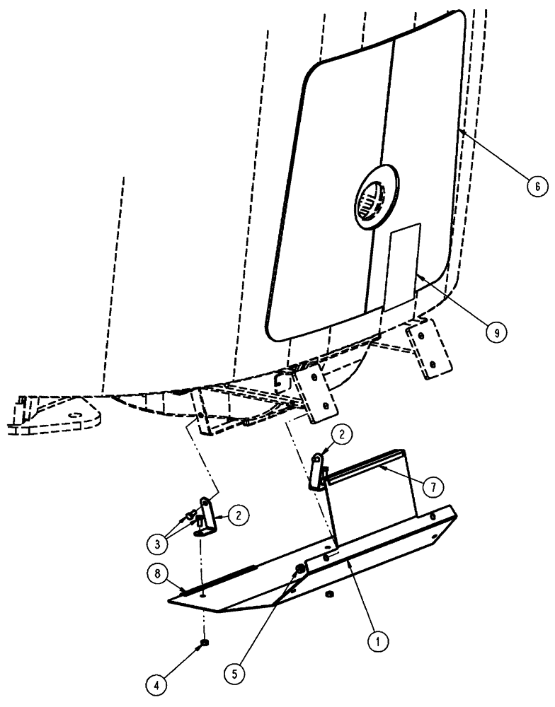Схема запчастей Case IH FLX3510 - (01-006) - HEAT SHIELD GROUP (10) - CAB