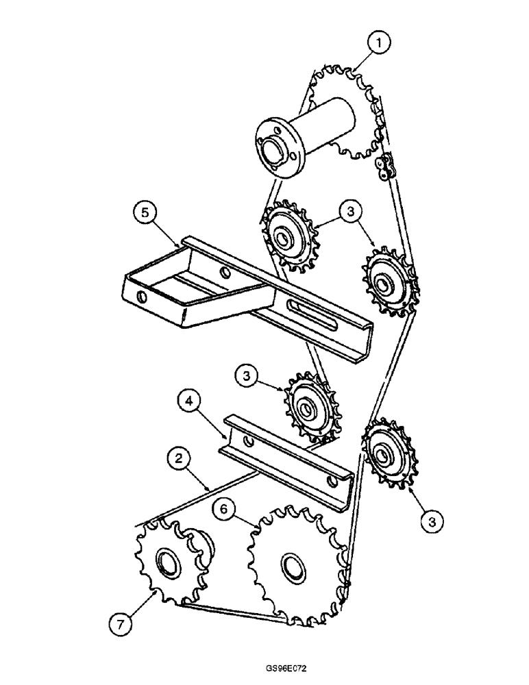 Схема запчастей Case IH INTERNATIONAL - (4-10) - AUGER DRIVE, LEFT HAND (03) - MAIN GEARBOX