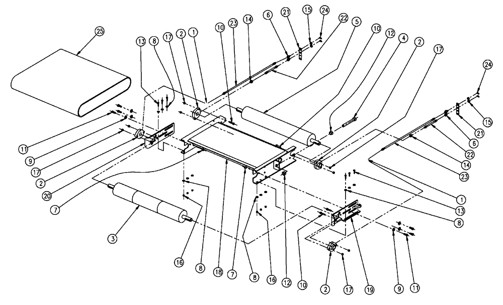 Схема запчастей Case IH 438 - (04-015) - BELT CARTRIDGE GROUP, FLEX, 60’ & 70’ Boom Group