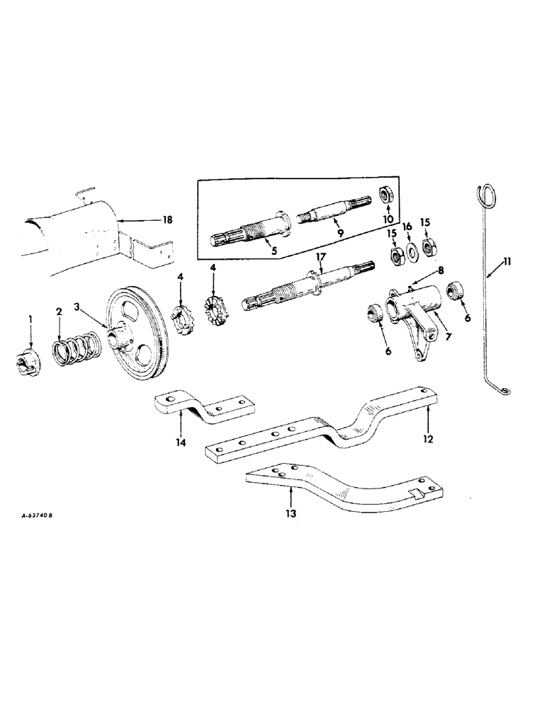 Схема запчастей Case IH 100 - (A-20) - HITCH PARTS ATTACHMENTS 