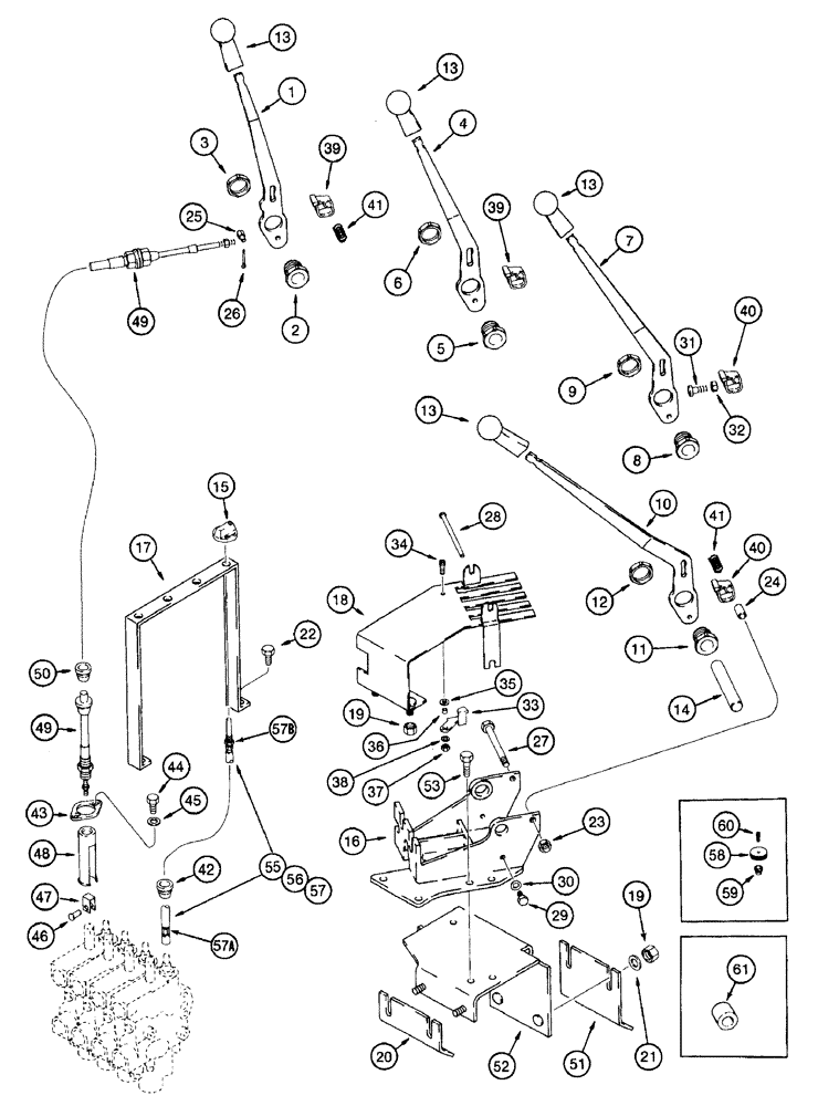 Схема запчастей Case IH 7210 - (8-078) - REMOTE HYDRAULIC CONTROLS (08) - HYDRAULICS