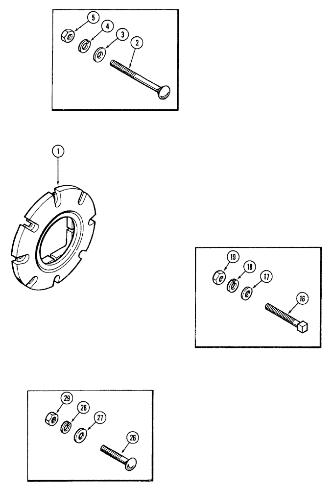 Схема запчастей Case IH 7250 - (6-098) - REAR WHEEL WEIGHTS (06) - POWER TRAIN