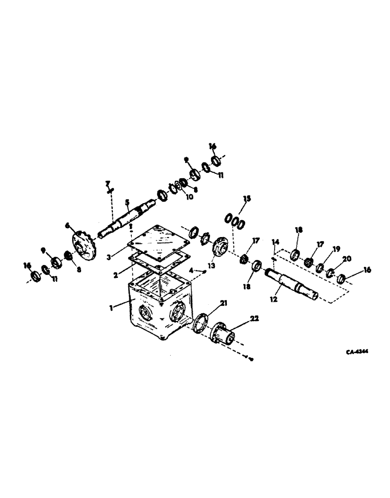 Схема запчастей Case IH 200 - (E-05) - GEAR BOX 