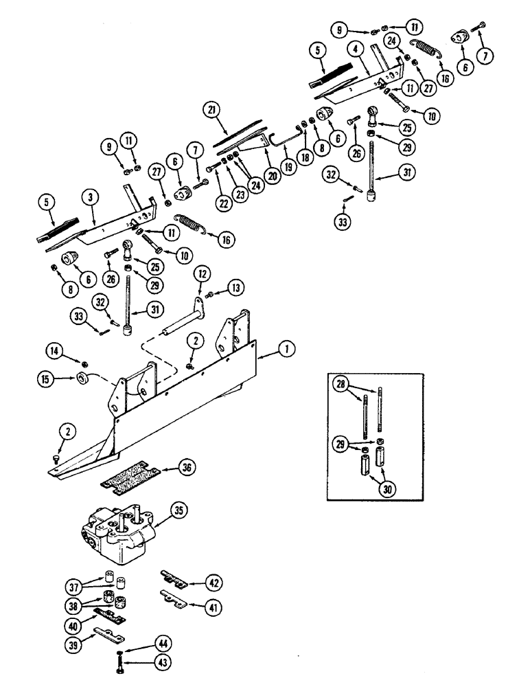 Схема запчастей Case IH 2290 - (7-330) - BRAKE PEDALS AND VALVE (07) - BRAKES