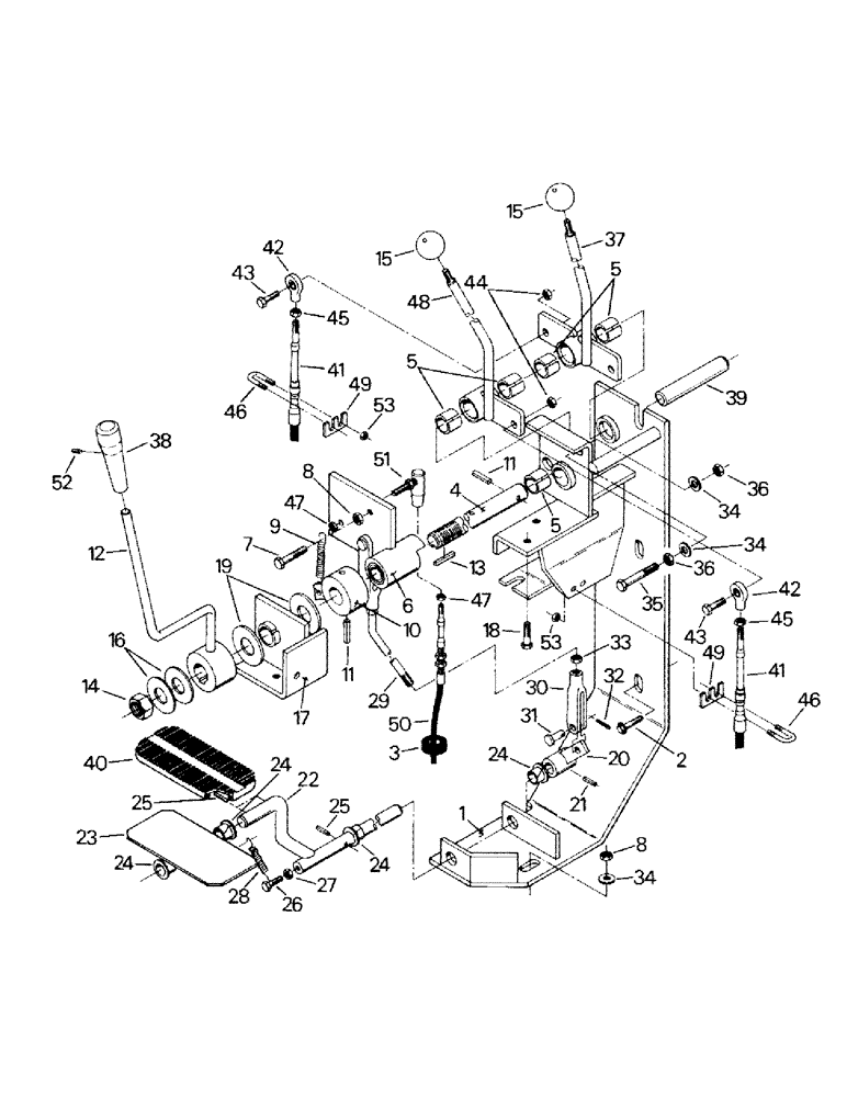 Схема запчастей Case IH KP-525 - (01-22) - THROTTLE & TRANSFER CASE CONTROLS (10) - CAB