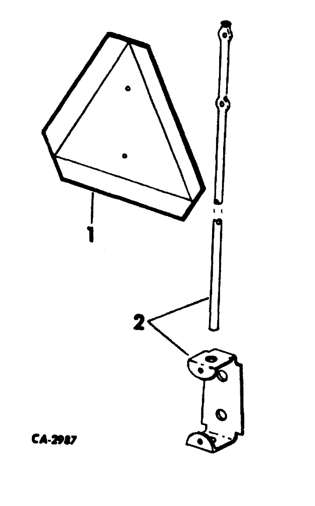 Схема запчастей Case IH 660 - (AF-10[A]) - SLOW-MOVING VEHICLE PACKAGE 