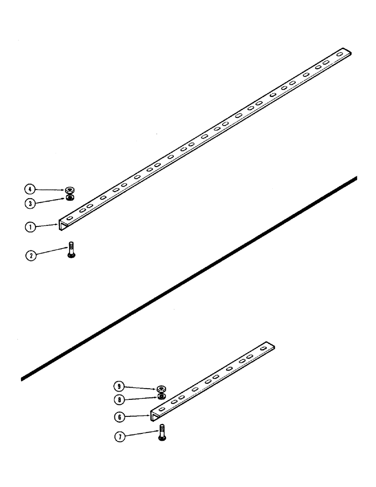 Схема запчастей Case IH F21H - (172[1]) - SCRAPER BARS, WING GANG, 9 INCH SPACING, F21H 