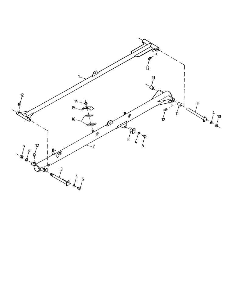 Схема запчастей Case IH 7000 - (A02-00) - TOPPER ARMS Mainframe & Functioning Components
