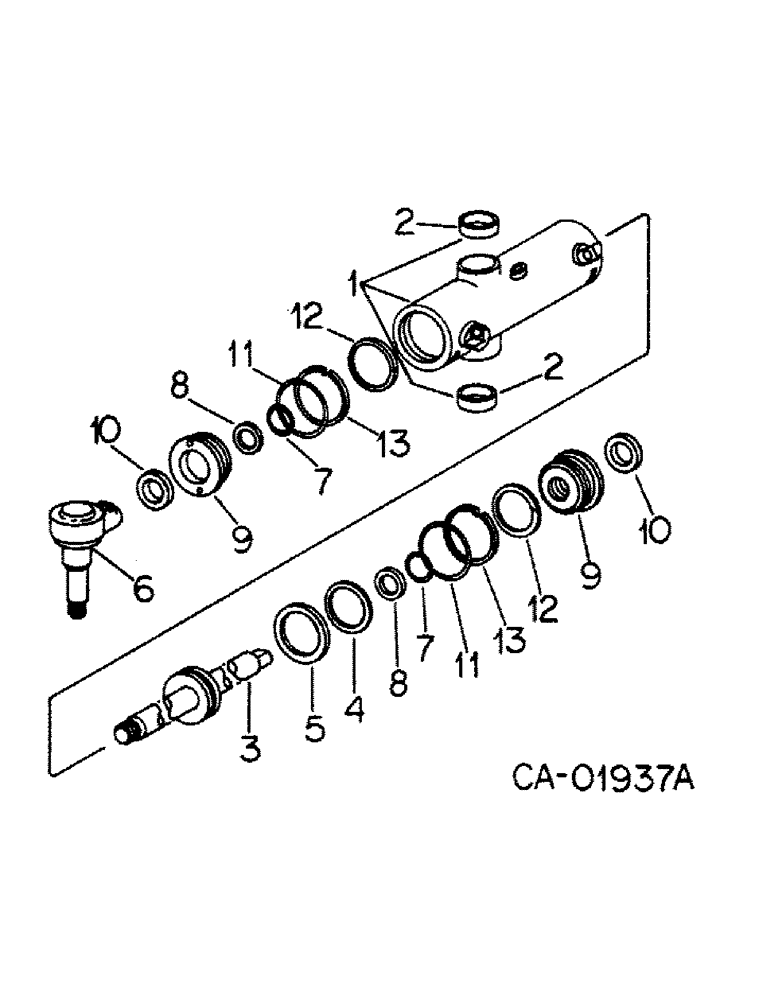 Схема запчастей Case IH 886 - (10-20) - HYDRAULIC, POWER STEERING CYLINDER (07) - HYDRAULICS