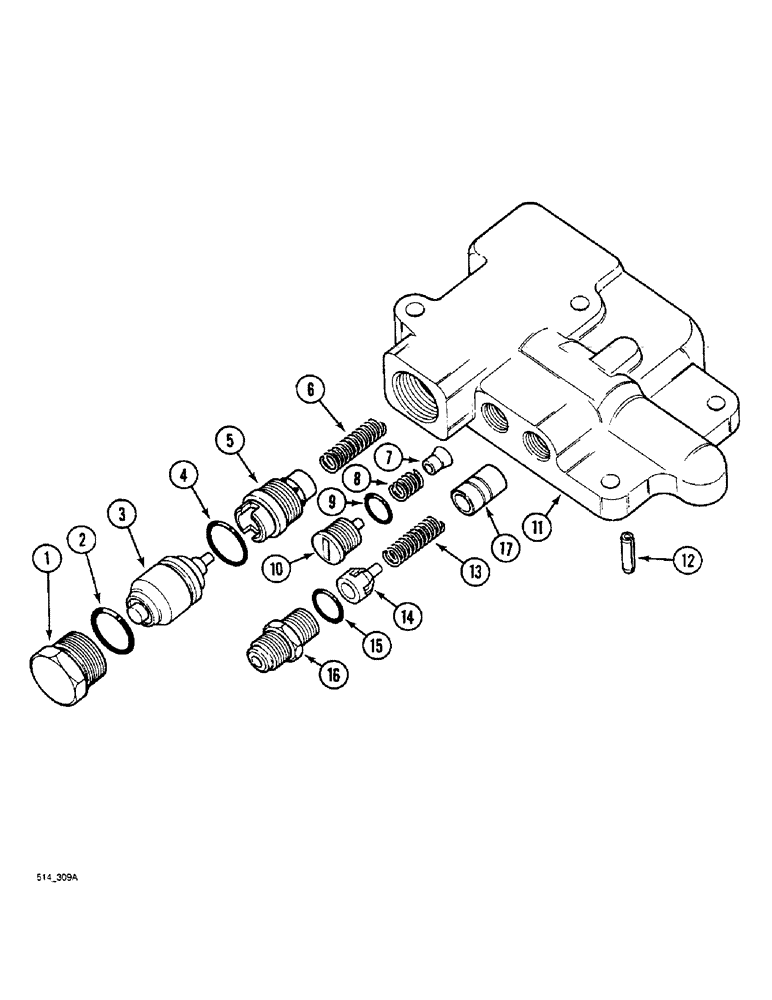 Схема запчастей Case IH 3230 - (8-052) - DRAFT CONTROL, UNLOADING AND FLOW CONTROL VALVE (08) - HYDRAULICS