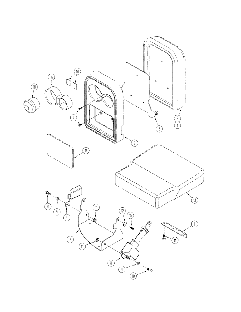 Схема запчастей Case IH STX275 - (09-23) - SEAT INSTRUCTIONAL (09) - CHASSIS/ATTACHMENTS
