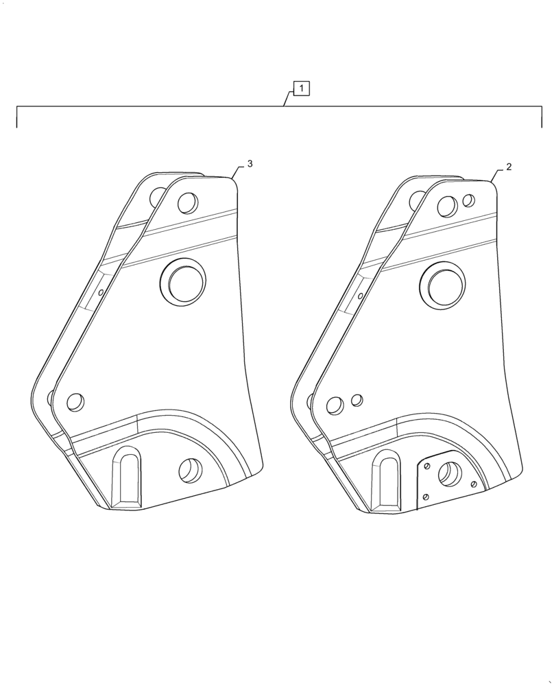 Схема запчастей Case IH L725 - (82.100.AG[01]) - BEARING BOX, NON-SELF - LEVELING (82) - FRONT LOADER & BUCKET