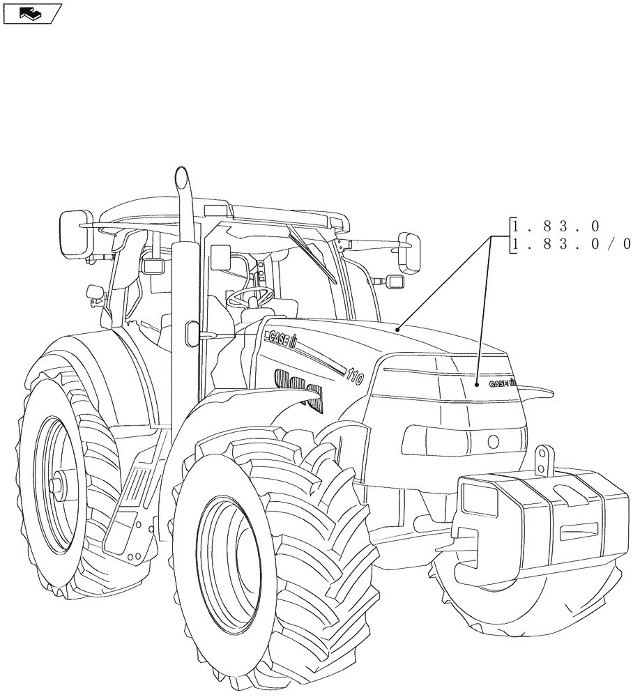 Схема запчастей Case IH MAXXUM 130 - (SEC. 08) - SHEET METAL (00) - GENERAL