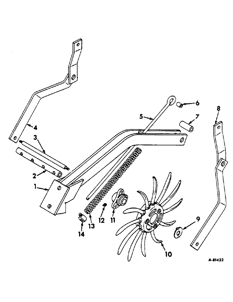 Схема запчастей Case IH 658 - (L-23) - ROTARY HOE STRIP TILLAGE ATTACHMENT, FOR 36, 38 AND 40 IN. ROWS 