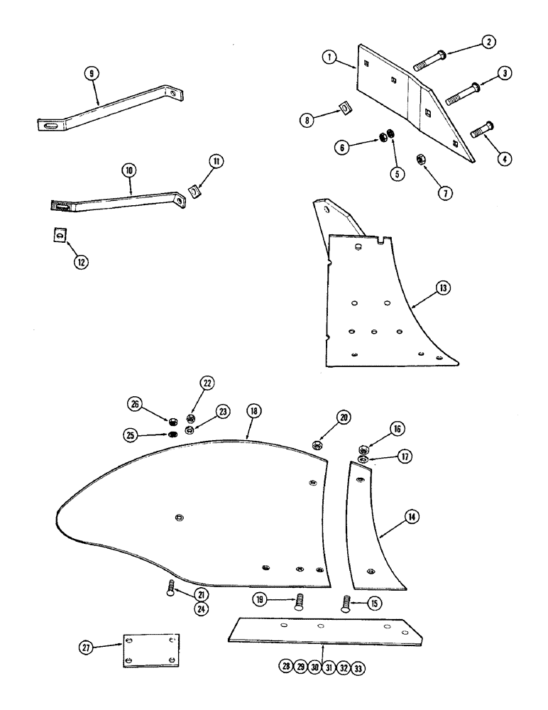 Схема запчастей Case IH 308 - (32) - BOTTOM, 18 INCH, STUBBLE 