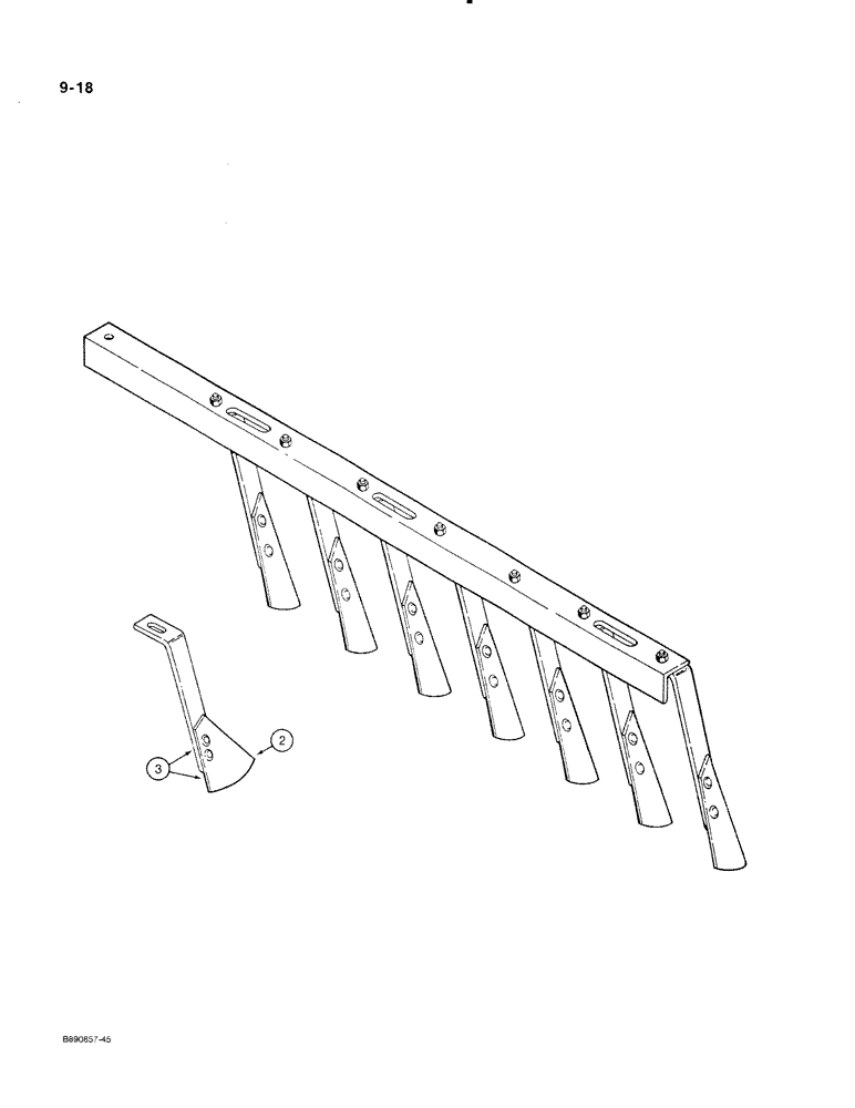 Схема запчастей Case IH 350 - (9-18) - SCRAPERS AND SCRAPER ANGLES (09) - CHASSIS/ATTACHMENTS