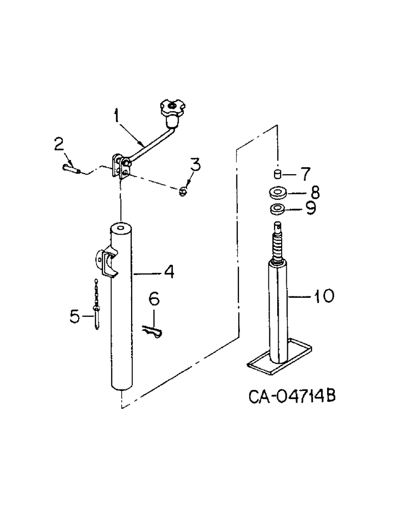 Схема запчастей Case IH 354 - (AS-07) - JACK UNIT 