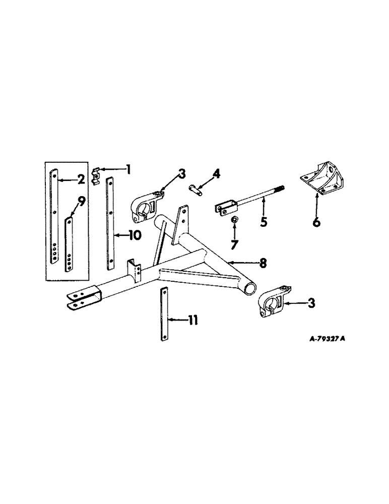 Схема запчастей Case IH 510 - (G-09) - TONGUE AND HOSE SUPPORT 