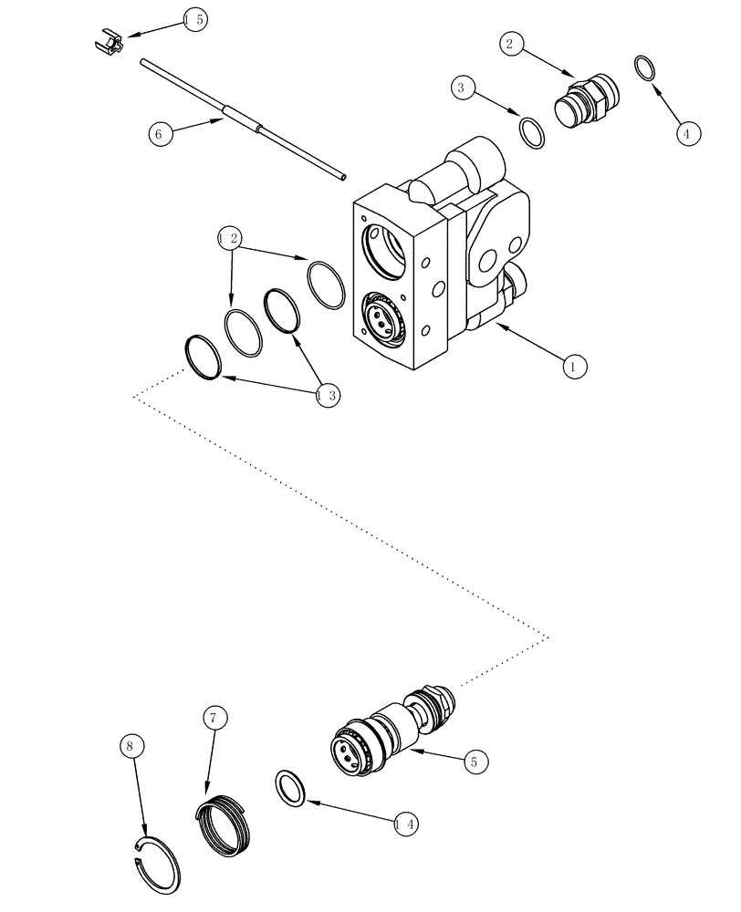Схема запчастей Case IH MX200 - (08-27) - REMOTE HYDRAULIC COUPLINGS (08) - HYDRAULICS
