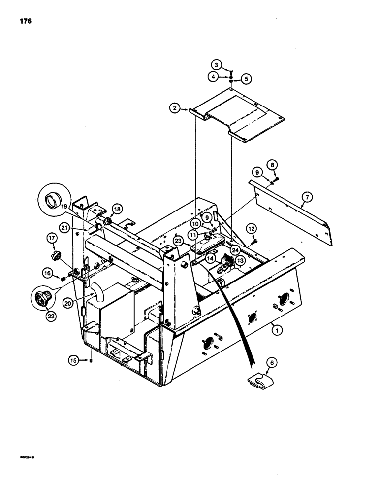 Схема запчастей Case IH 1835 - (176) - CHASSIS (09) - CHASSIS/ATTACHMENTS