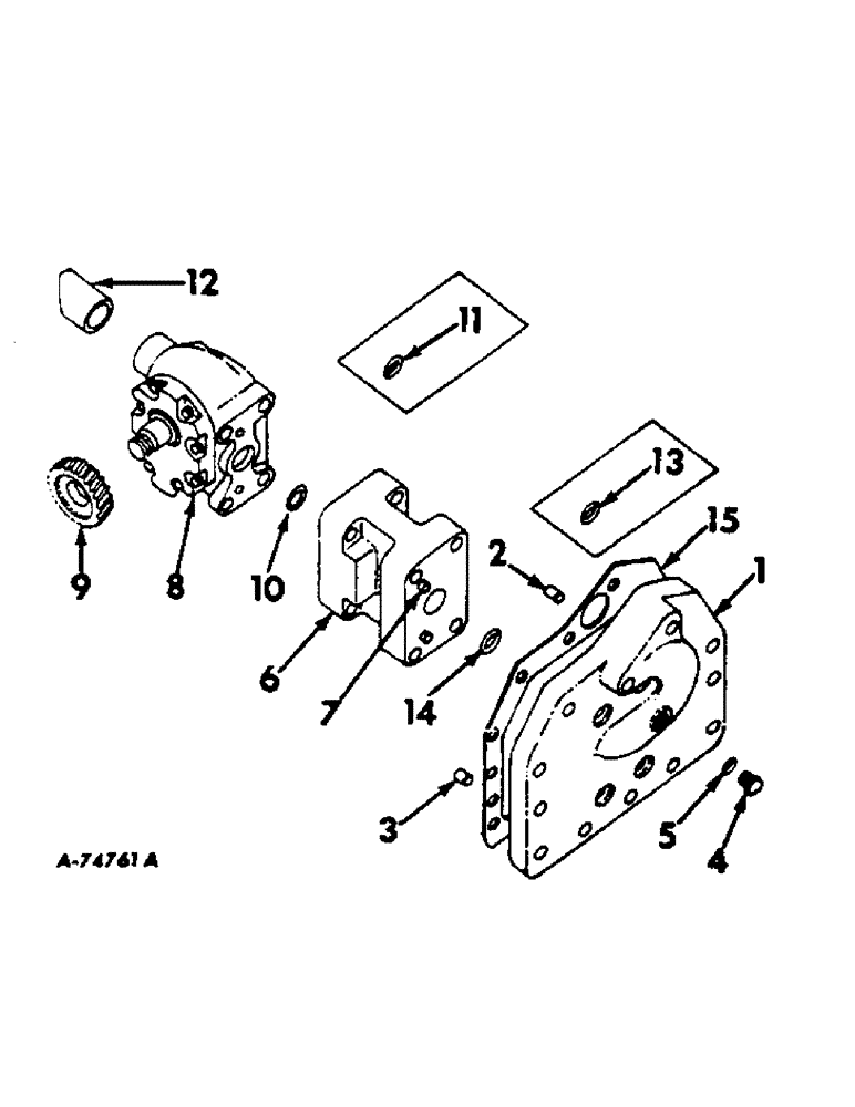 Схема запчастей Case IH 806 - (F-08) - HYDRAULIC SYSTEM, HYDRAULIC POWER SUPPLY, IN REAR FRAME (07) - HYDRAULIC SYSTEM
