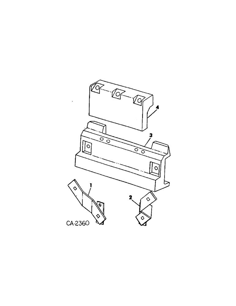 Схема запчастей Case IH 1568 - (09-17[A]) - FRAME, SIDE WEIGHTS AND MOUNTING BRACKETS, 1568 TRACTORS (12) - FRAME
