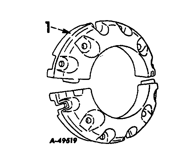 Схема запчастей Case IH 2444 - (L-06) - WHEELS AND WHEEL WEIGHTS, REAR WHEEL WEIGHTS, SPLIT TYPE, TRACTORS WITH 24" REAR WHEELS Wheels & Wheel Weights