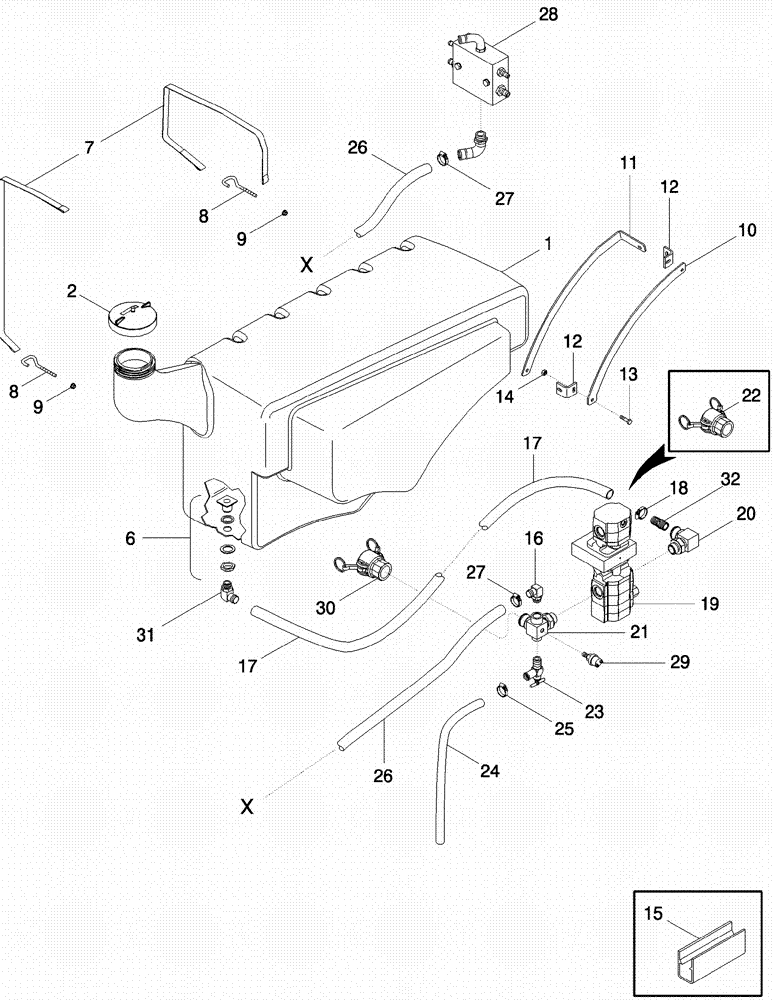 Схема запчастей Case IH 620 - (09A-46) - DRUM BAR LUBRICATION SYSTEM, GREASE TANK AND PUMP (13) - PICKING SYSTEM