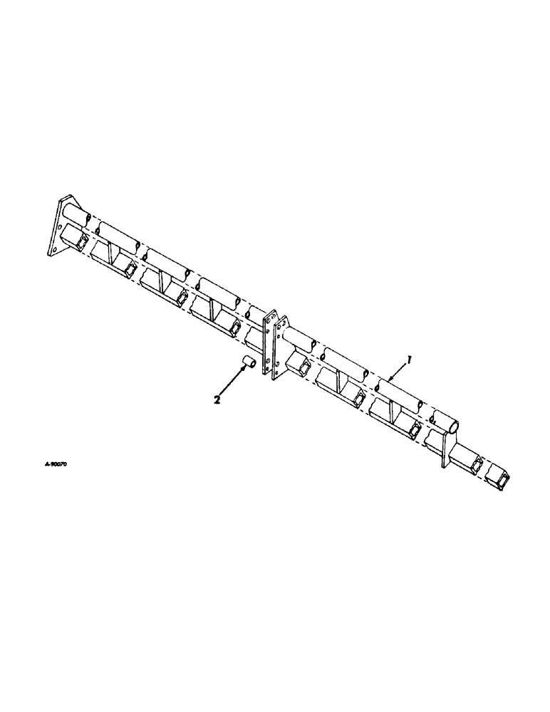 Схема запчастей Case IH 46 - (E-3) - MAIN FRAME, FOR SIX-ROW CULTIVATOR 