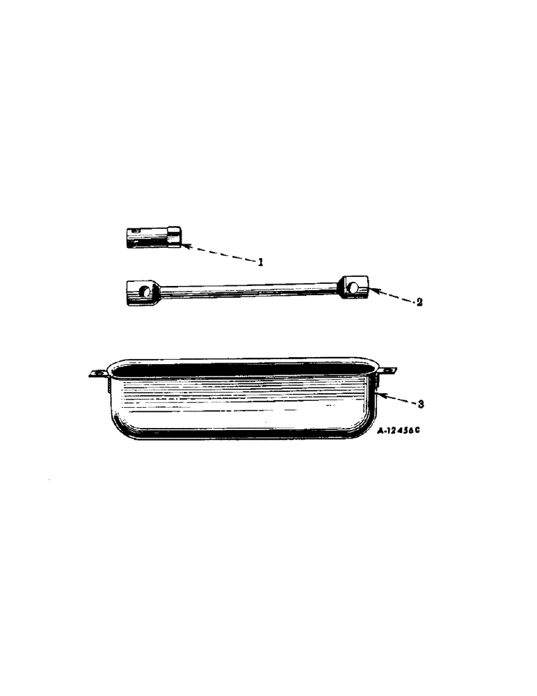 Схема запчастей Case IH FARMALL B - (127) - CHASSIS, TOOLS AND TOOL BOX (12) - CHASSIS