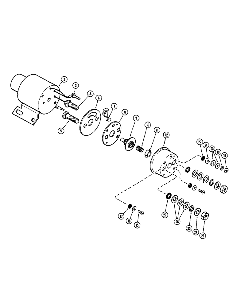 Схема запчастей Case IH 1175 - (066) - A44817 SOLENOID (04) - ELECTRICAL SYSTEMS