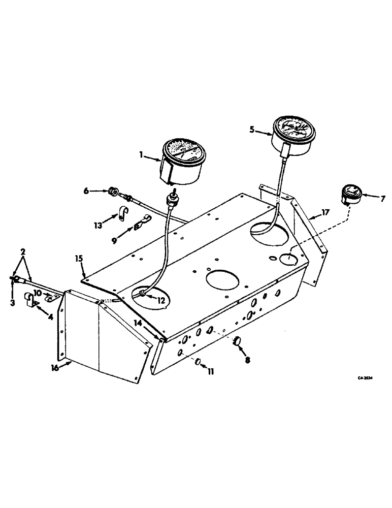 Схема запчастей Case IH 4166 - (11-01) - INSTRUMENTS, INSTRUMENT AND SWITCH PANELS AND GAUGES Instruments
