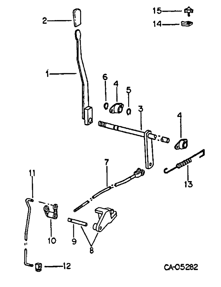 Схема запчастей Case IH HYDRO 186 - (07-43) - DRIVE TRAIN, INDEPENDENT PTO CONTROLS, HYDRO 186 WITH SERIAL NO. 11999 AND BELOW (04) - Drive Train