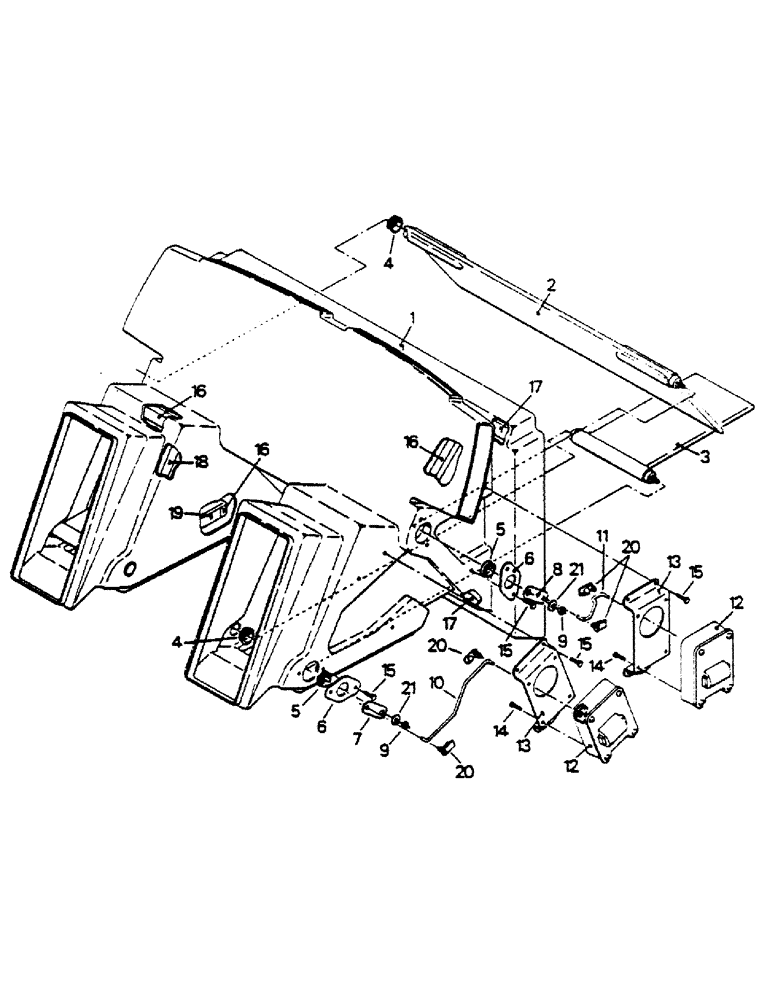 Схема запчастей Case IH 9170 - (03-03) - PLENUM (03) - Climate Control