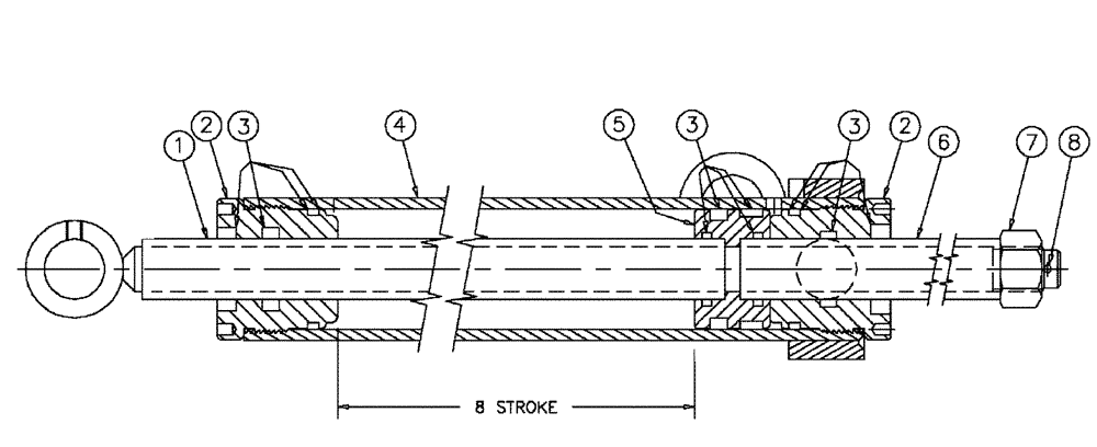Схема запчастей Case IH 3150 - (07-011) - STEERING Cylinders