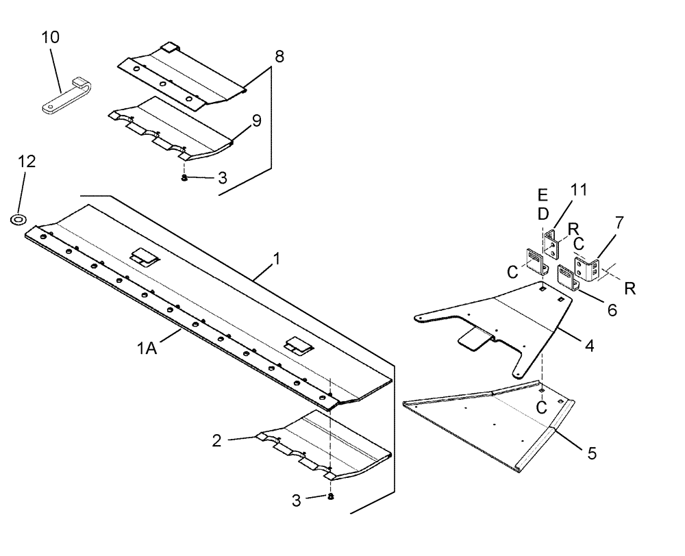 Схема запчастей Case IH 2062 - (09-26) - CUTTERBAR POLY AND INNER SHOES - BSN CCC0015328 (03) - CHASSIS/MOUNTED EQUIPMENT
