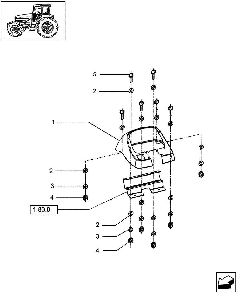 Схема запчастей Case IH JX65 - (1.92.0[37]) - CAB - INSTRUMENT PANEL (10) - OPERATORS PLATFORM/CAB