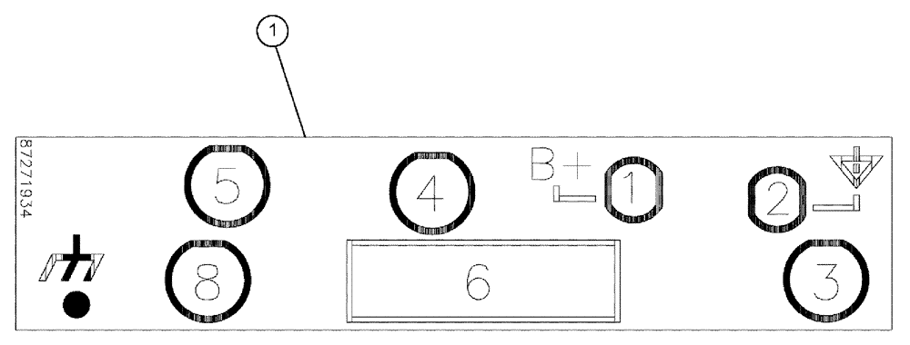 Схема запчастей Case IH TITAN 4020 - (08-001) - FRAME ELECTRICAL GROUP (06) - ELECTRICAL