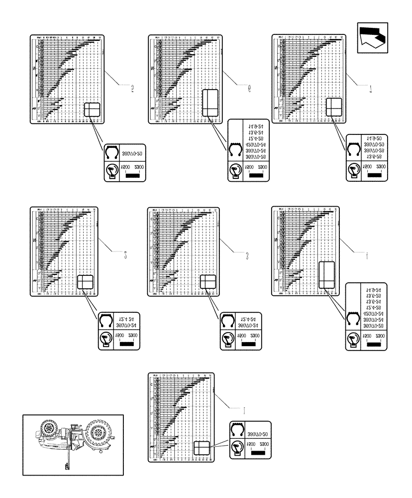 Схема запчастей Case IH JX1095N - (1.98.0/03[02]) - (VAR.117) CREEPER TRANSMISSION FOR HI-LO - DECALS (13) - DECALS