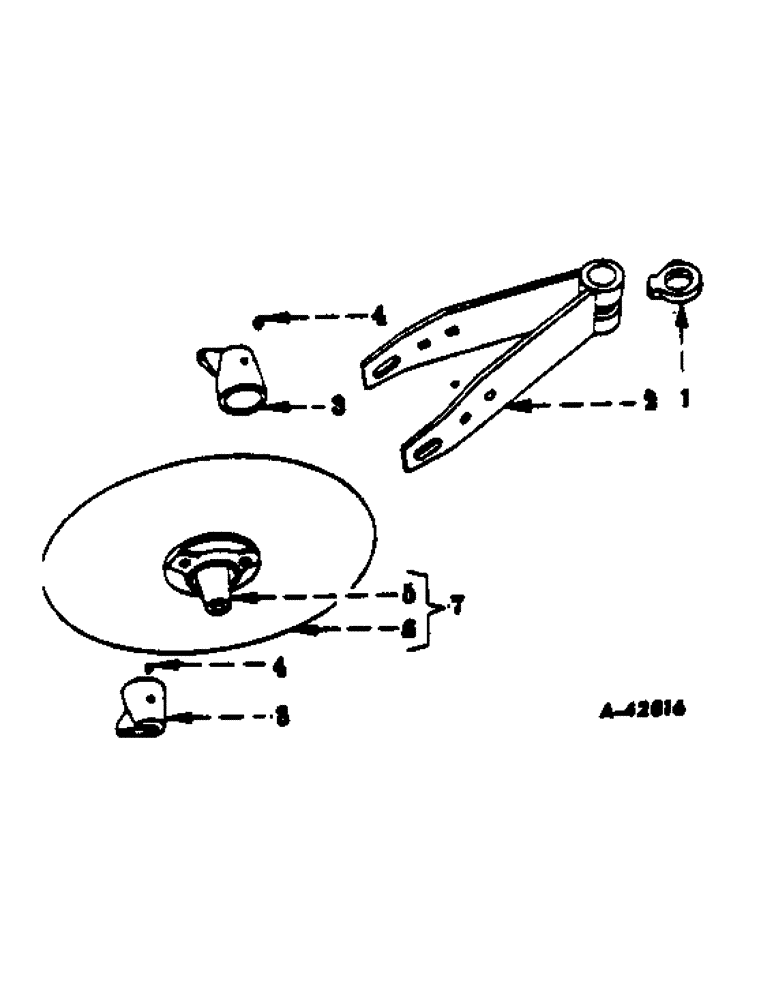 Схема запчастей Case IH 60 - (C-04) - ROLLING COLTERS, ONE PER FURROW 
