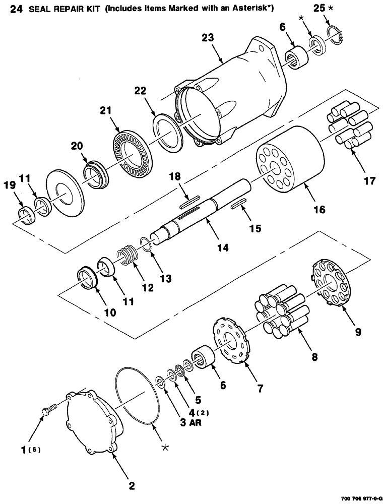 Схема запчастей Case IH 8860HP - (08-72) - HYDROSTATIC MOTOR ASSEMBLY (35) - HYDRAULIC SYSTEMS