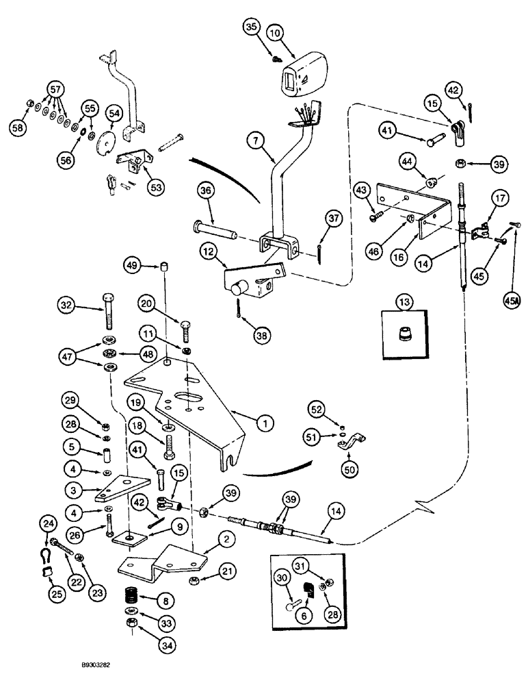 Схема запчастей Case IH 2055 - (6-16) - PROPULSION CONTROLS (03) - POWER TRAIN