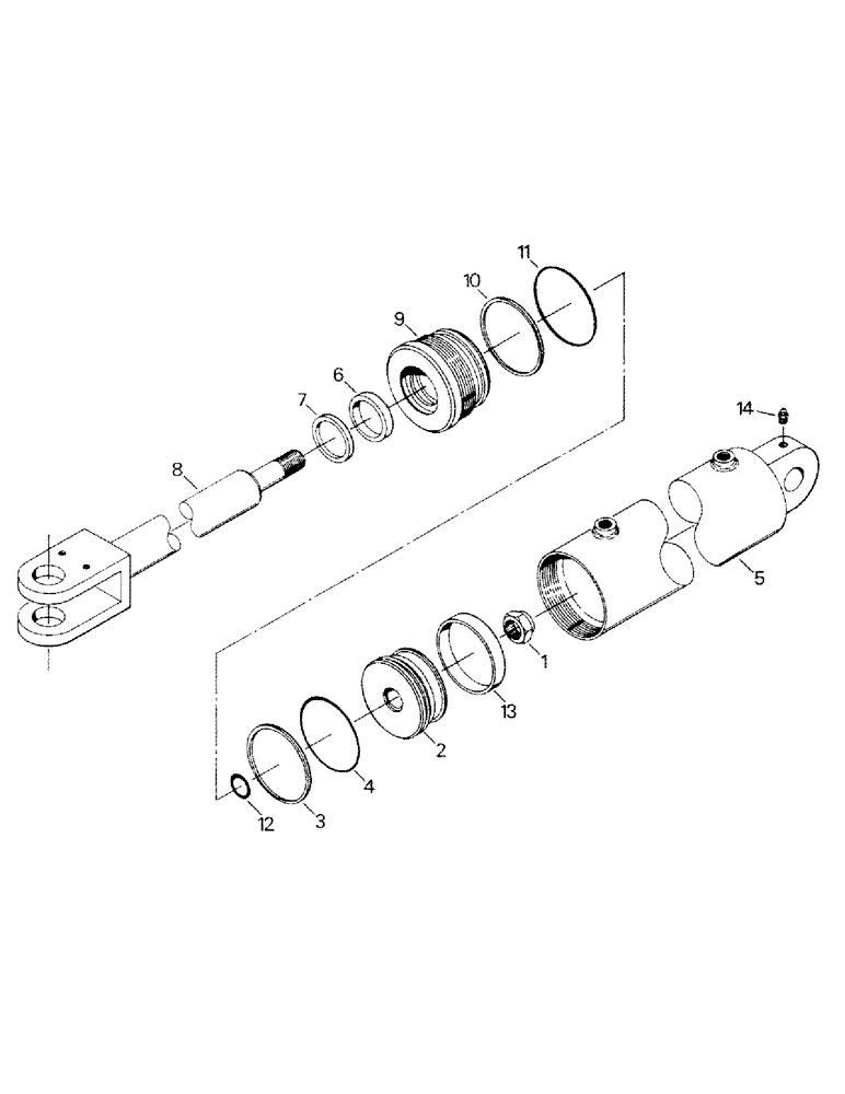 Схема запчастей Case IH STEIGER - (10-03) - 3-POINT HITCH HYDRAULIC CYLINDER ASSEMBLY Options & Miscellaneous