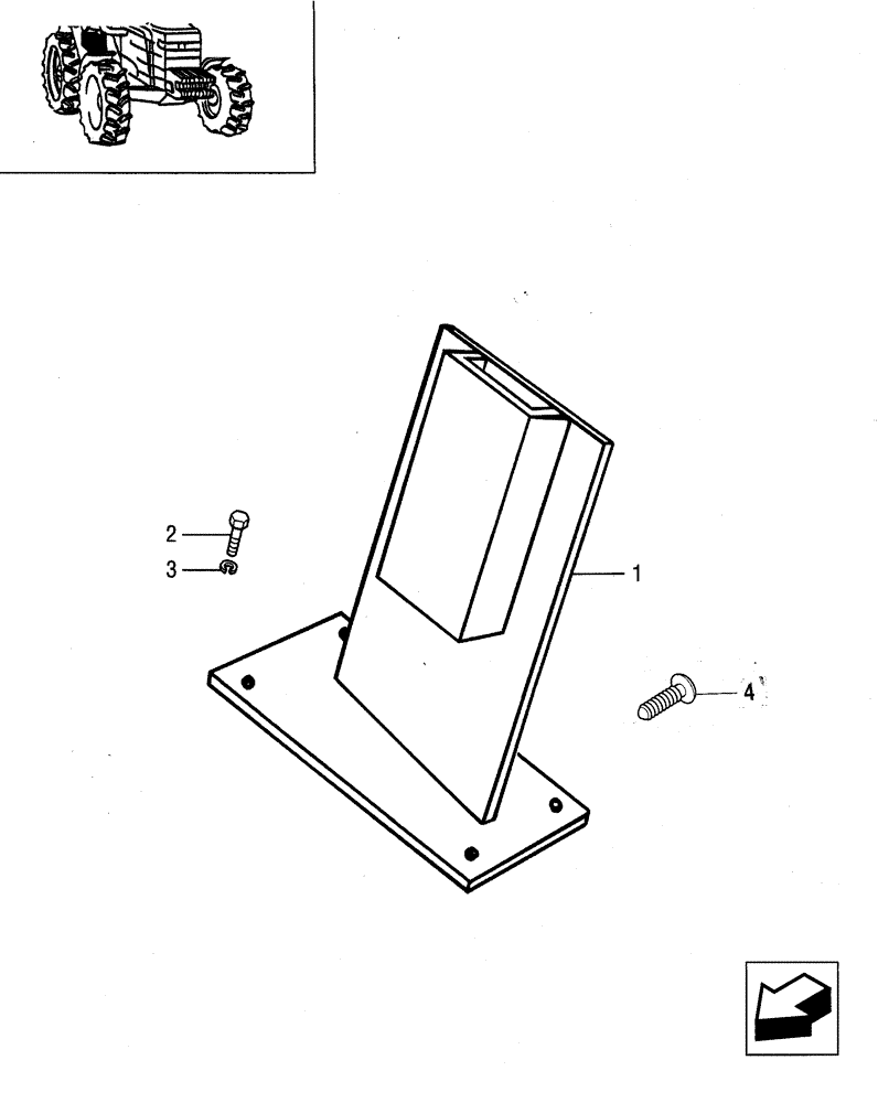 Схема запчастей Case IH JX95 - (1.89.4) - (VAR.895) TRAILER BRAKE LEVER (09) - IMPLEMENT LIFT