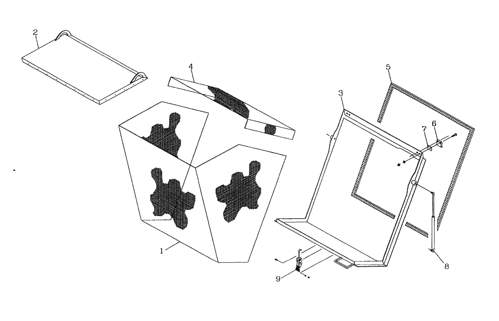 Схема запчастей Case IH 7700 - (C02[11]) - REMOTE OIL COOLER SCREEN Engine & Engine Attachments