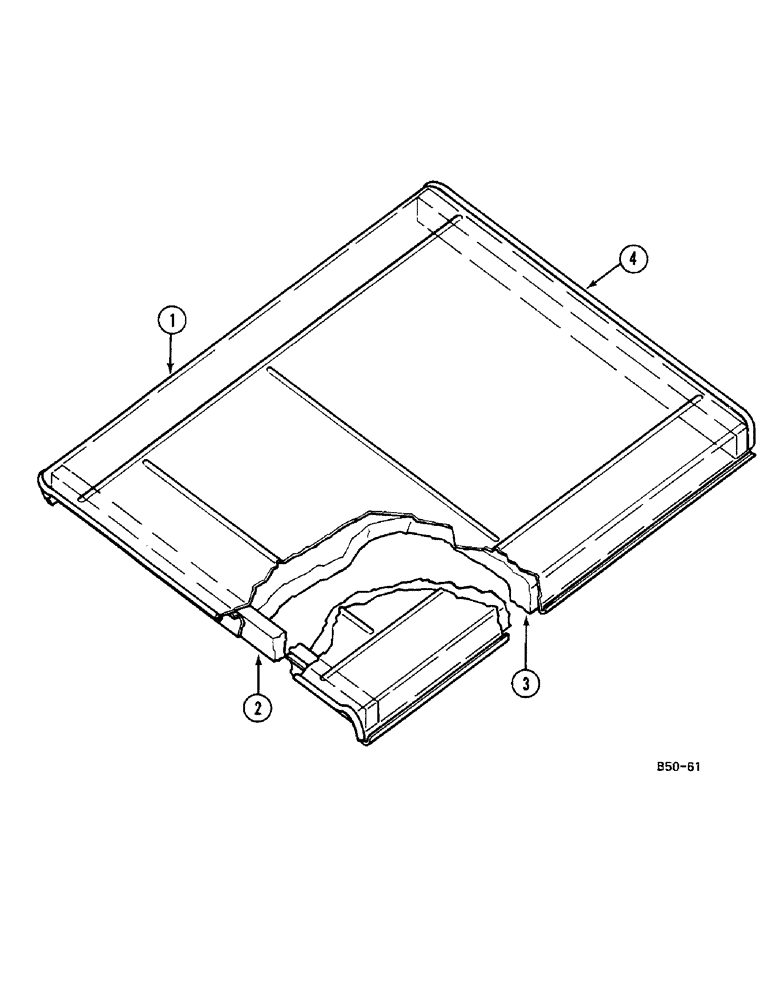 Схема запчастей Case IH 685 - (9-714) - CAB ROOF (09) - CHASSIS/ATTACHMENTS