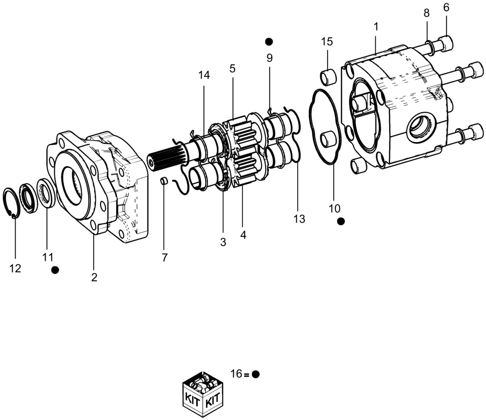 Схема запчастей Case IH 1240 - (35.220.01[01]) - PUMP 22 GPM CASAPPA, 87690665 (35) - HYDRAULIC SYSTEMS