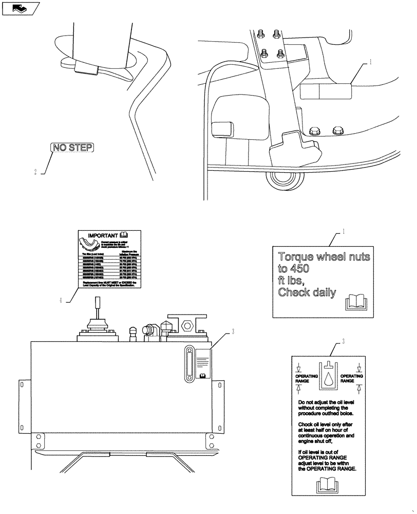 Схема запчастей Case IH 4420 - (10-006) - OPERATIONAL GROUP (13) - DECALS