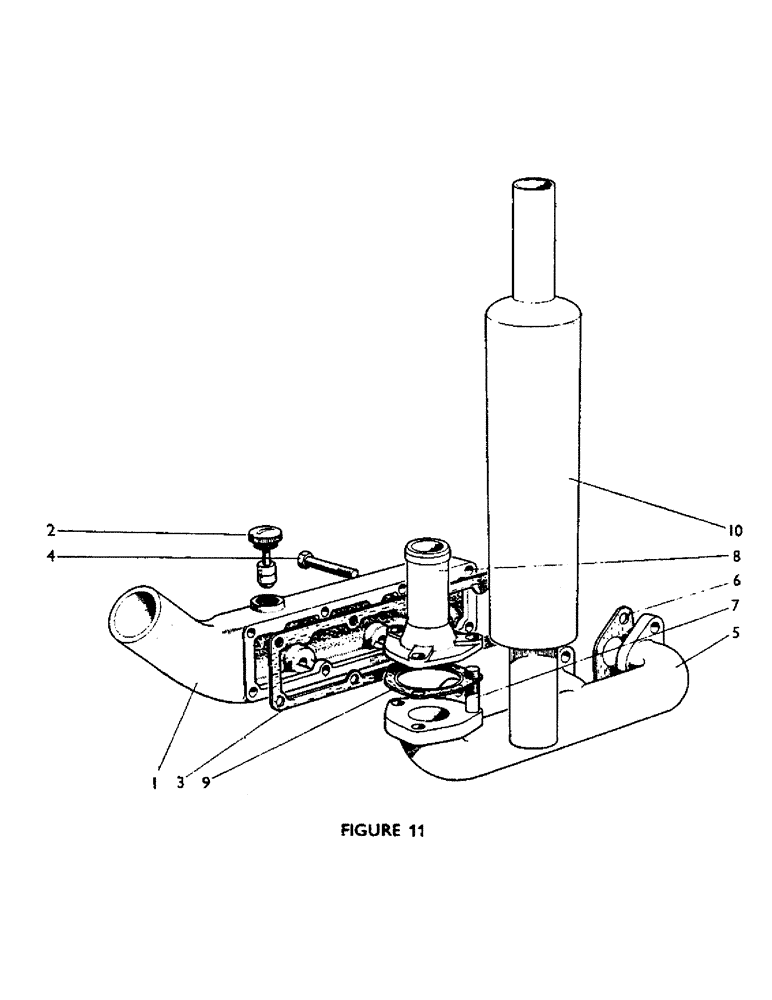 Схема запчастей Case IH 880F - (19) - MANIFOLDS AND EXHAUST (01) - ENGINE