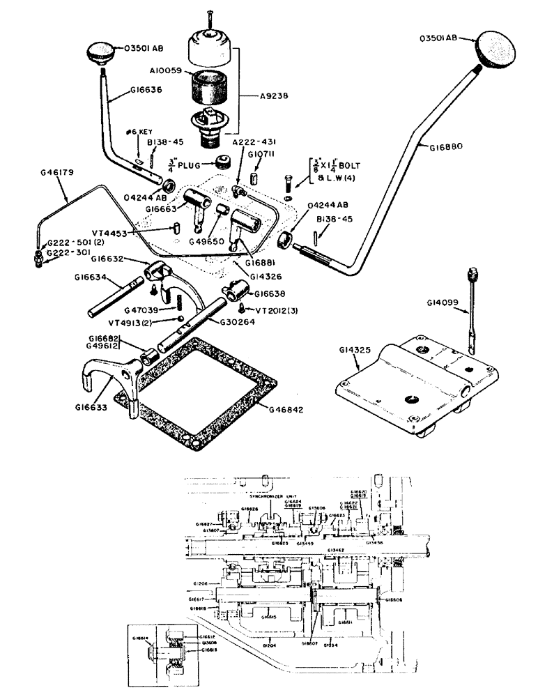 Схема запчастей Case IH 500B-SERIES - (058) - SHUTTLE TRANSMISSION CONTROL COVER (06) - POWER TRAIN
